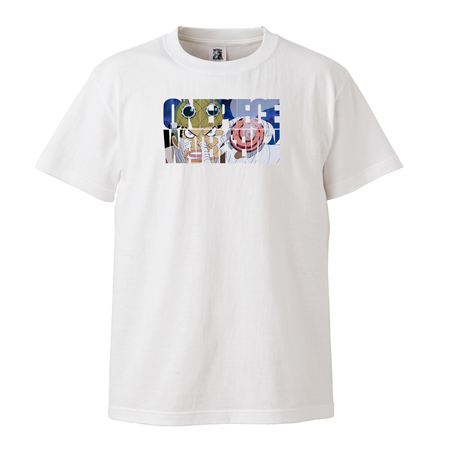 ONE PIECE カスタマイズ Tシャツ ウォーターセブン編（タイポグラフィフレーム）