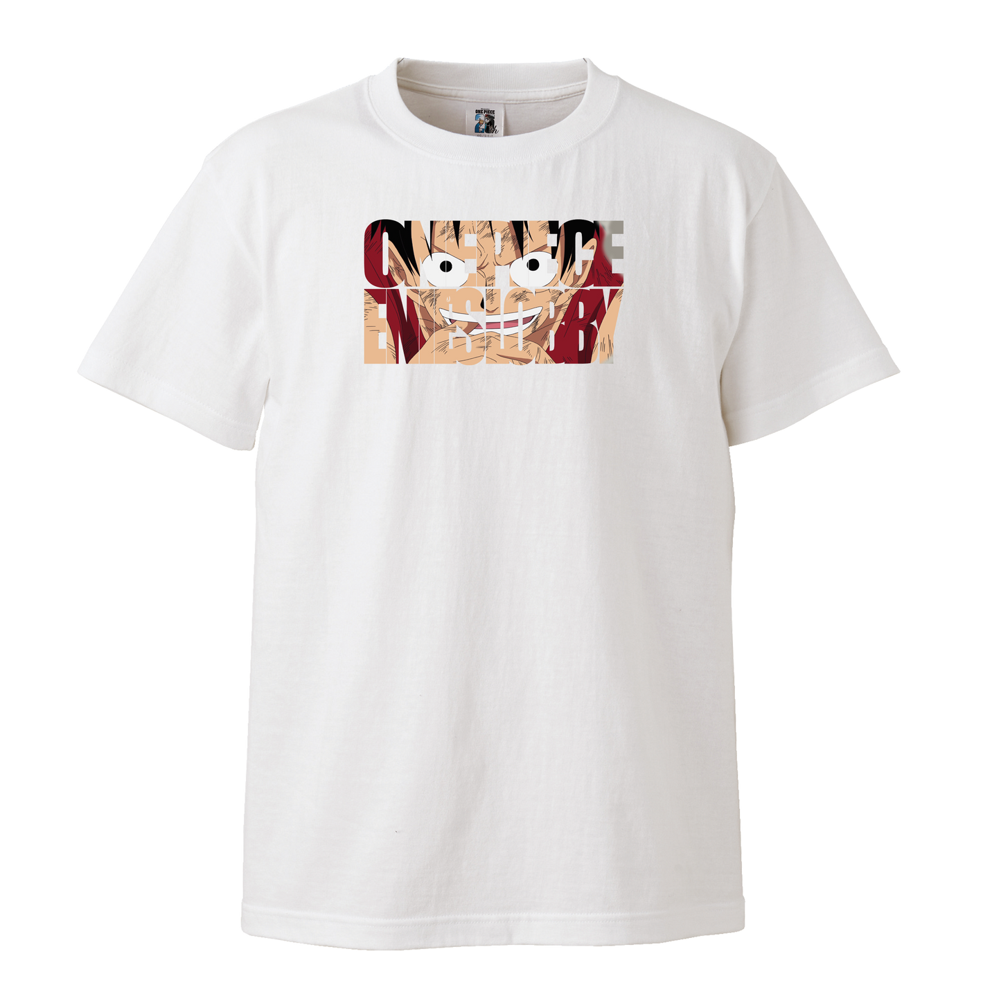 ONE PIECE カスタマイズ Tシャツ エニエスロビー編（タイポグラフィフレーム）