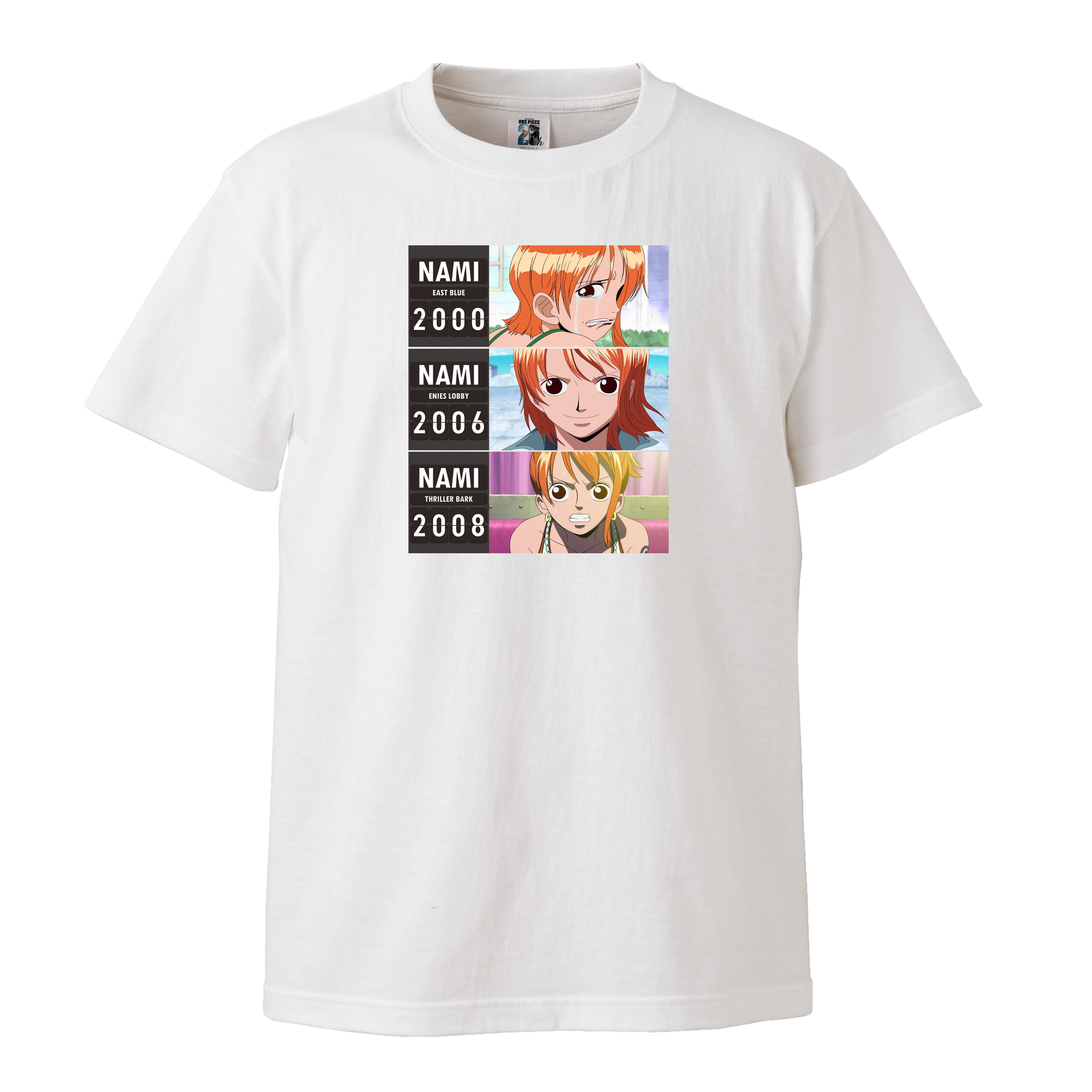 ONE PIECE カスタマイズ Tシャツ ナミ (タイムマシン) – Goods Luck